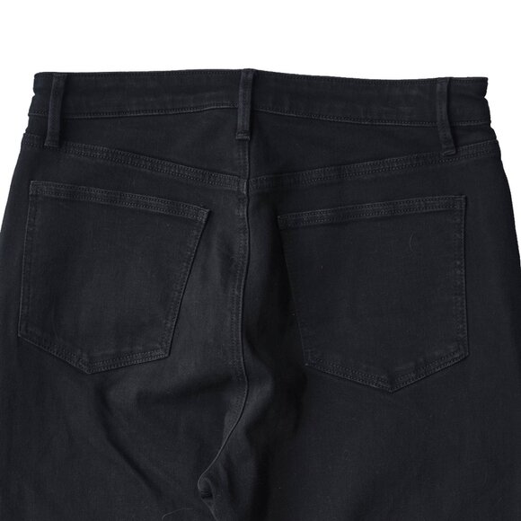 Ann Taylor Black Flare Jeans High Rise Goth Curvy Minimal Classic Boot Cut - Picture 6 of 10